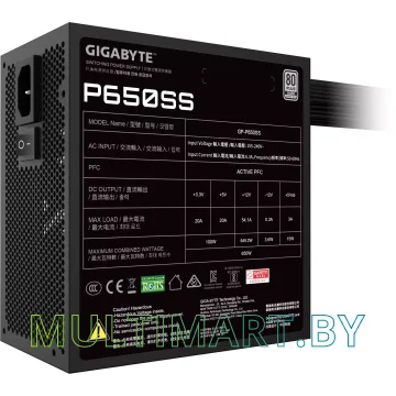 Блок питания Gigabyte GP-P650SS 650W (28200-P65SB-1EUR) картинка 6